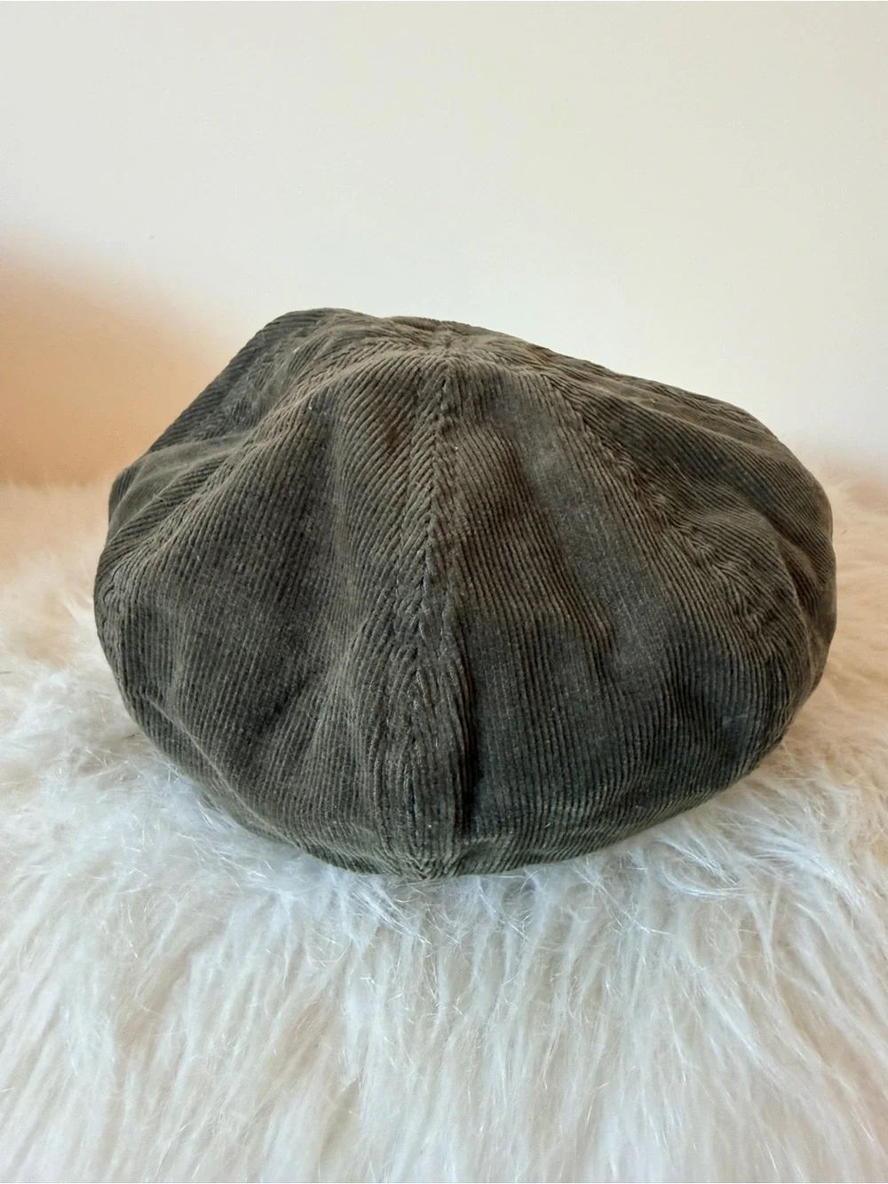 Collection 18 100% Cotton Olive Green Corduroy Soft Bill Baker Boy Cap